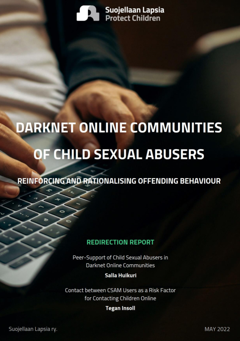 Darknet online communities of child sexual abusers Reinforcing and rationalising offending behavior RESPECT